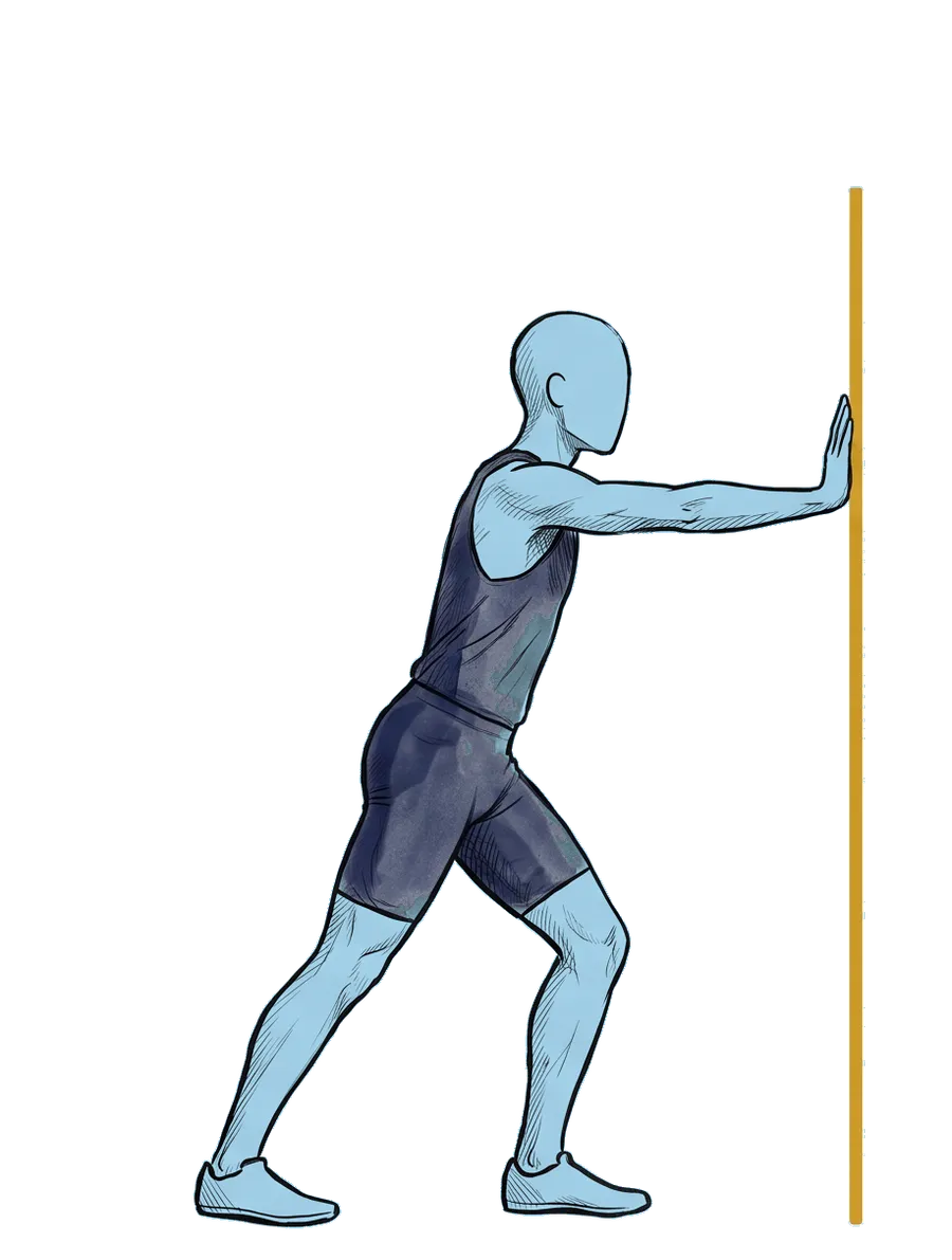 calf wall push hold